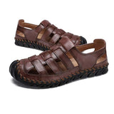 Mens Toe Sandals 09777760W Dark Brown / 6 Shoes