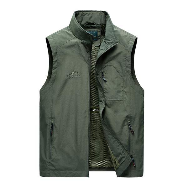 Mens Casual Vest 09153341W Army Green / M Vests