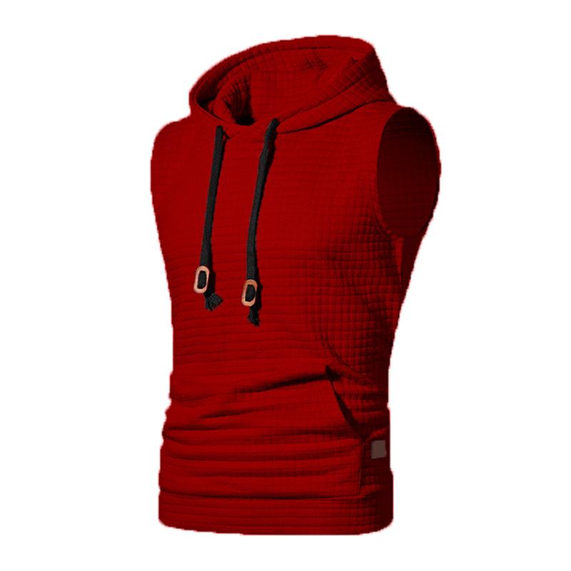 Sudadera deportiva informal con capucha y tirantes para hombre 27636830M