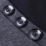 Men's Cotton V-Neck Panel Short Sleeve T-Shirt 71490143X