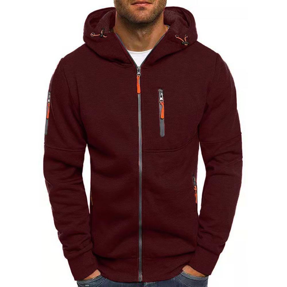 Veste sweat-shirt à capuche avec fermeture éclair pour homme 87031331