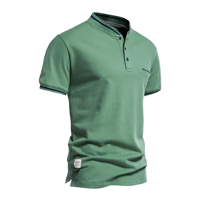 Men's Casual Lapel Short Sleeve Polo Shirt 91584561M