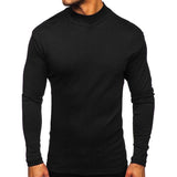 Men's Casual Turtleneck Long Sleeve Pullover T-Shirt 84347750M