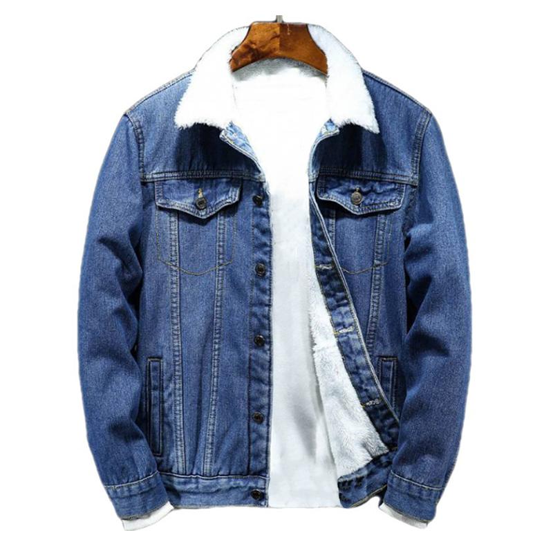 Men's Denim Loose Casual Lapel Jacket 61586200X