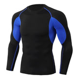 Men's Color Block Long Sleeve Quick Dry T-Shirt 89799173Y