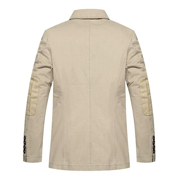 Mens Lapel Solid Color Casual Blazer 92248826M Coats & Jackets