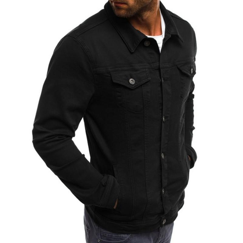 Men's Casual Solid Color Button Lapel Jacket 02134545M