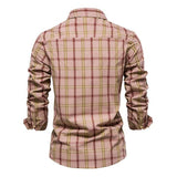 Mens Plaid Long Sleeve Shirt 46265674X Shirts & Tops