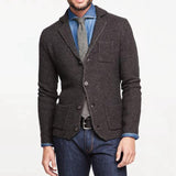 Men's Knitted Vintage Long Sleeve Jacket 41740990X