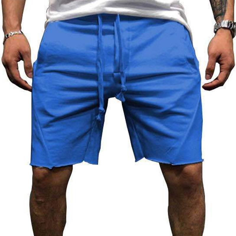Men's Casual Solid Color Gym Shorts 06509550Y