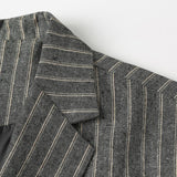 Men's Casual Striped Slim Fit One Button Blazer 18654063M