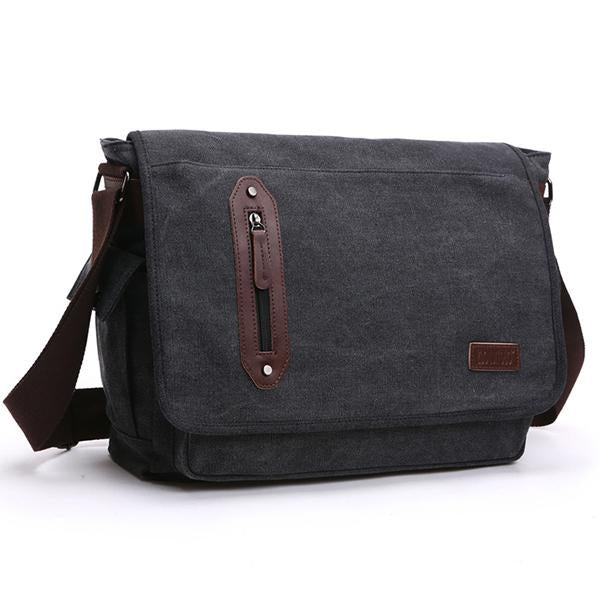 Casual Canvas Crossbody Bag 40760809M Black Messenger Bags