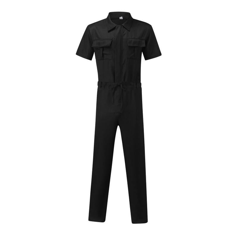 Men's Workwear Solid Color Jumpsuit 85674394X