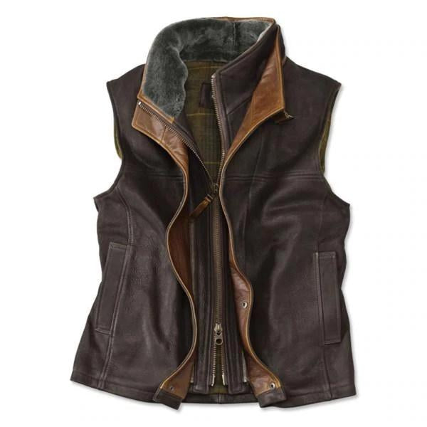 UK 1953 Gilet in pelle stampata Old Man's Club