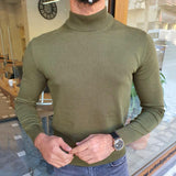 Men's Long Sleeve Turtleneck Bottoming Knitted Sweater 56369917X