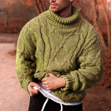 Men's Twisted Turtleneck Men's Sweater 14212346X