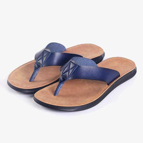 Mens Beach Flip Flops 92651148 Blue / 6 Shoes