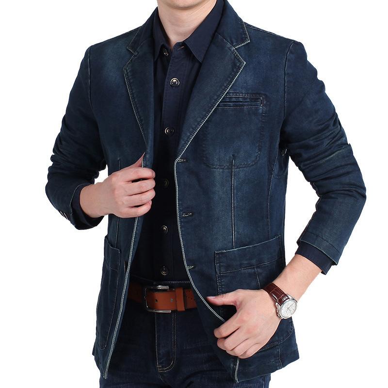 Men's Vintage Denim Blazer 97906211Y