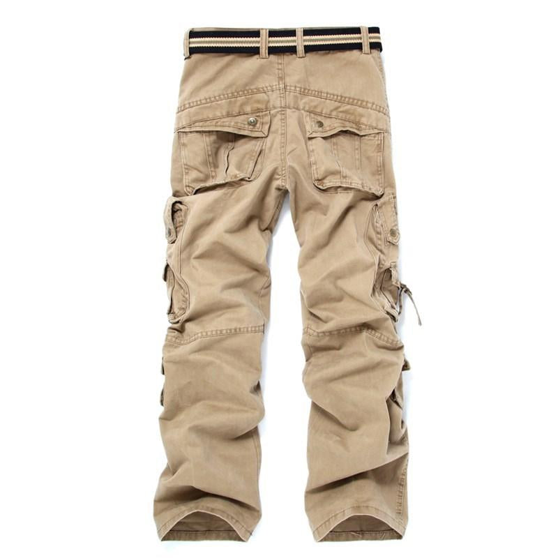 Pantalones cargo holgados con múltiples bolsillos para hombre 67742856Y