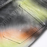 Men's Casual Rainbow Jeans 06061041Y