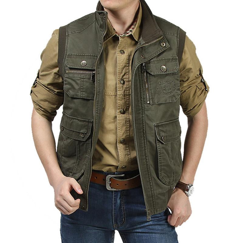 Men's Outdoor Multi-Pocket Cargo Vest 17747793Y