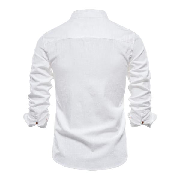 Mens Cotton Linen Shirt 93795703X Shirts & Tops