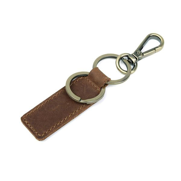 Vintage Keychain Large - Brown Keychains