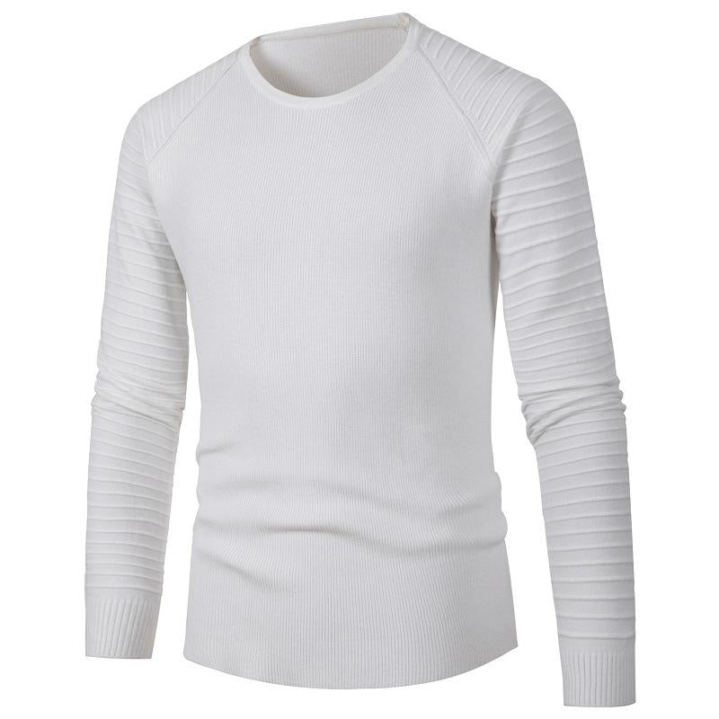 Men's Casual Solid Color Long Sleeve Knitwear 20450730Y