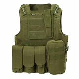 Mens Outdoor Amphibious Tactical Vest 52626751A Green / Free Vests