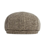 Men's British Vintage Wool Warm Earmuff Beret 36085431M