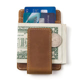 Vintage Cowhide Card Holder 08574893X Brown Wallets & Money Clips