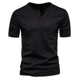 Men's Solid Color Short Sleeve T-Shirt 23111053Y