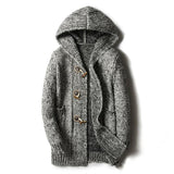 Men's Retro Hooded Sweater Jacket 64597000X