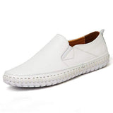 Mens Elastic Loafers 95050605 White / 6 Shoes