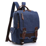 Casual Canvas Outdoor Travel Backpack 52963602M Dark Blue Backpacks