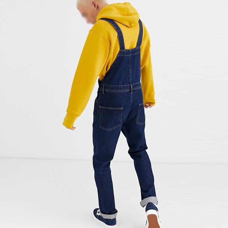 Vintage-Jeans-Overall mit mehreren Taschen für Herren 88942737Y