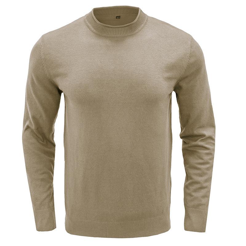 Men's Solid Round Neck Casual Sweater 27207117Z
