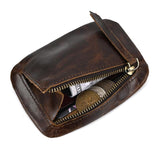 Men's Vintage Leather Zipper Coin Purse 76562554Y