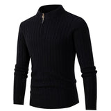 Men's Solid Color Long Sleeve Twist Knit Sweater 93741318Y