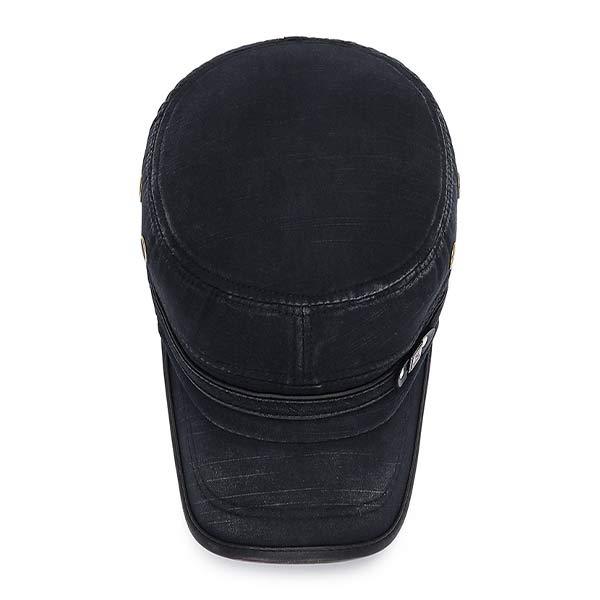 Mens Leather Brim Vintage Hat 86827533W Hats