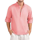 Men's Casual Long Sleeve Loose Shirt 36665815M