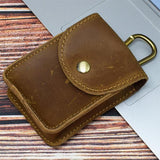 Vintage Cohide Belt Buckle Bag 72193314M Khaki Keychains
