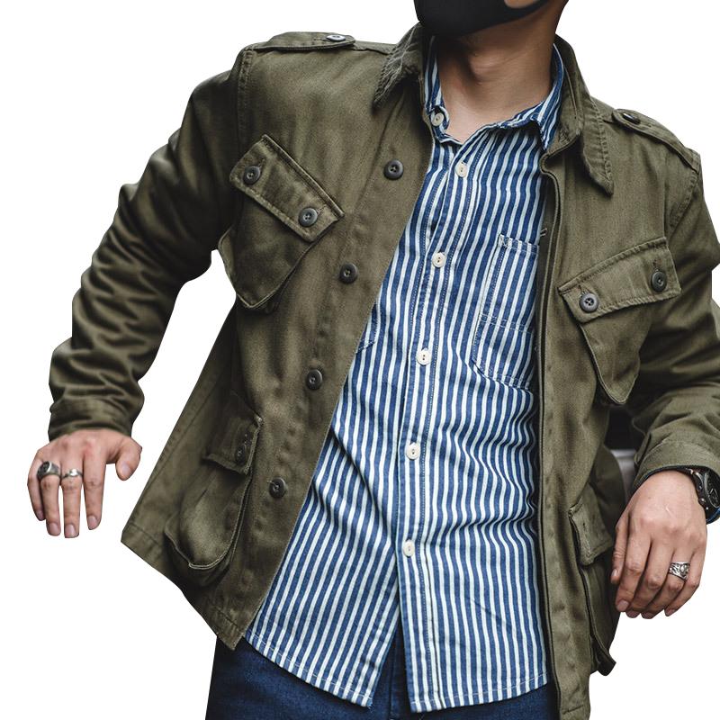 Veste cargo vintage multi-poches pour homme 93075452Y