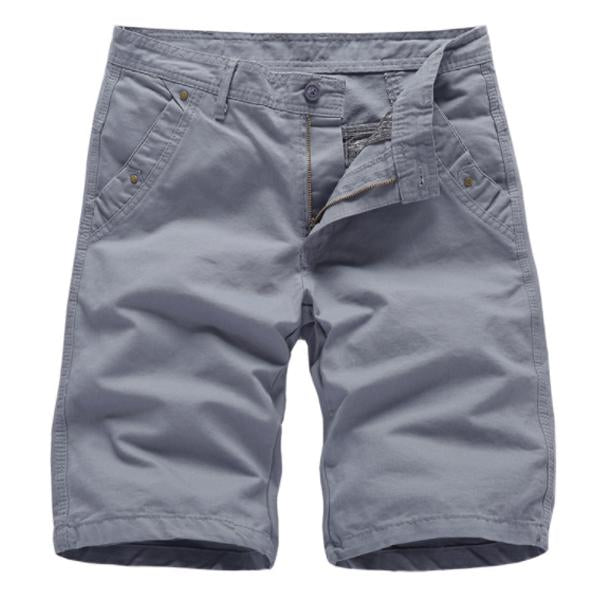 Mens Cotton Cropped Pants 19133237X Gray / 29 Shorts