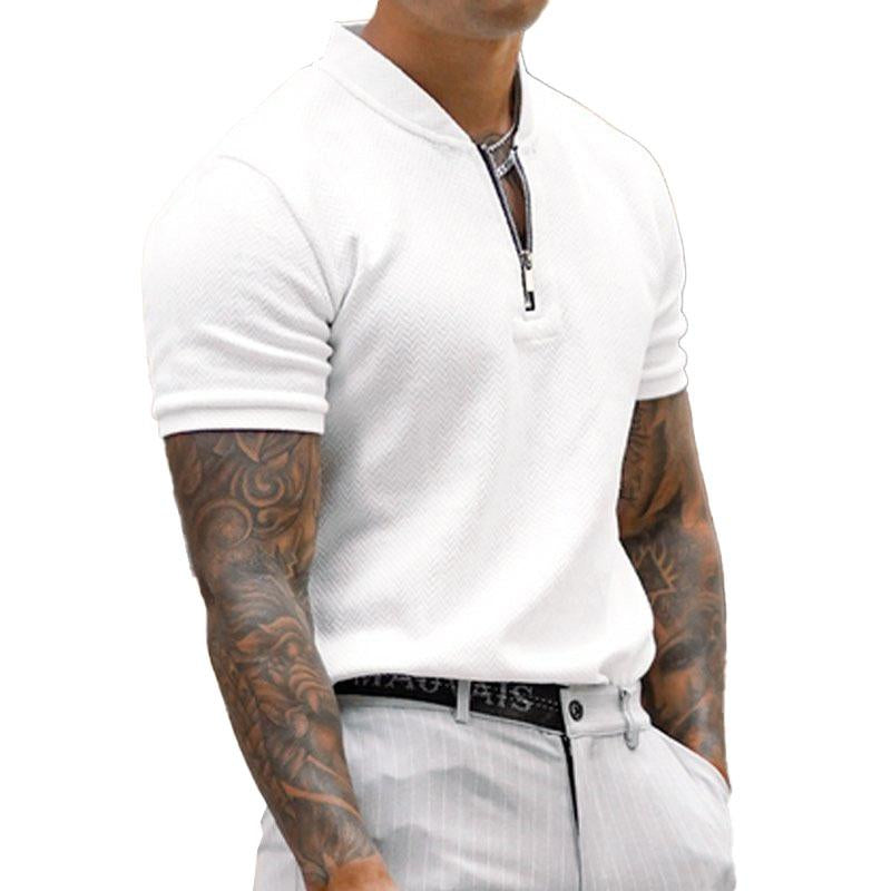 Men's Summer Lapel Short Sleeve T-Shirt 84520946M
