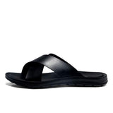 Mens Casual Beach Slippers 10439769 Black / 6 Shoes