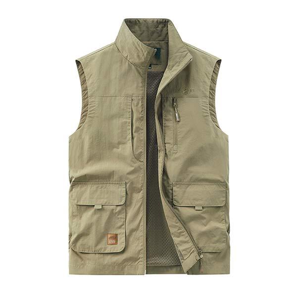 Mens Casual Vest 90035255W Light Khaki / M Vests