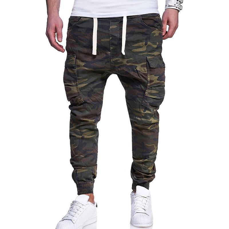 Pantalones casuales con estampado de camuflaje para hombre 97515234Y