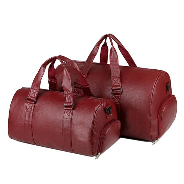 Casual Leather Travel Bag 65239526X Red / 23L Duffel Bags