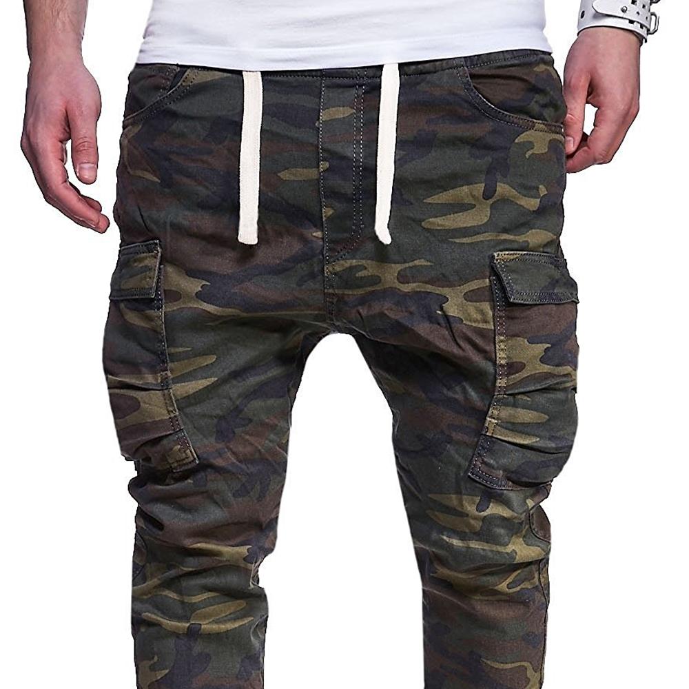 Pantaloni casual da uomo con stampa mimetica 97515234Y